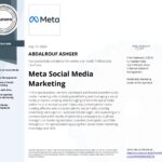 Social media marketer professional from meta