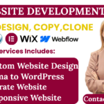 I will design, redesign copy or clone a custom e-commerce wordpress,wix, Shopify website design  - Remote
