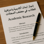إنجاز أبحاث احترافية دقيقة في وقت قياسي – للطلاب و البحثبن  - عن بُعد