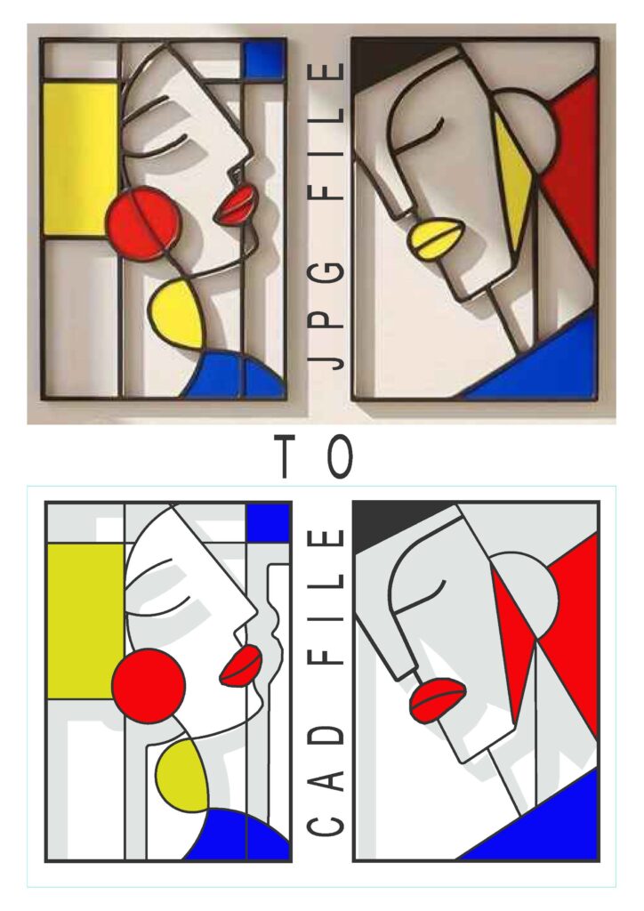 سأقوم بتحويل رسومات الرسم اليدوي إلى تنسيق CAD - portfolio - 1