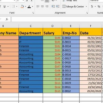 Enter data on Microsoft Excel