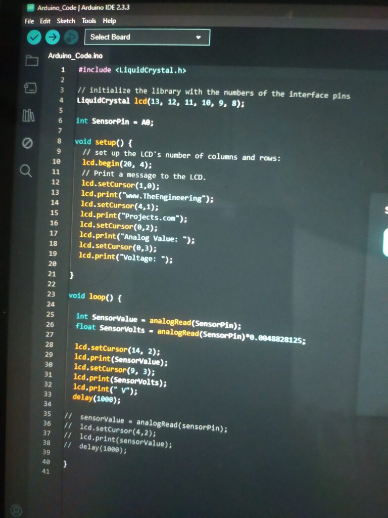 Arduino code - portfolio - 0