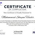 متدرب تطوير الواجهة الأمامية