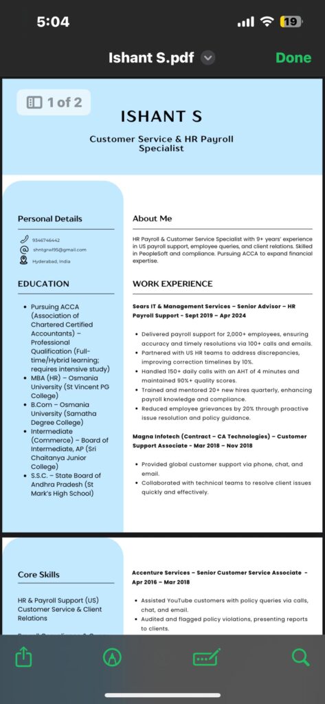 I will create your ATS - friendly resume in a day - portfolio - 1