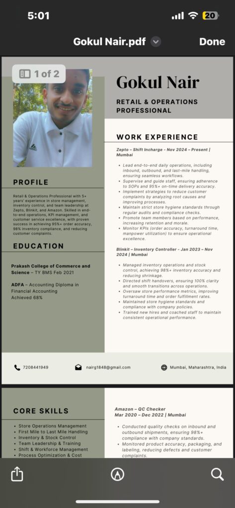I will create your ATS - friendly resume in a day - portfolio - 2