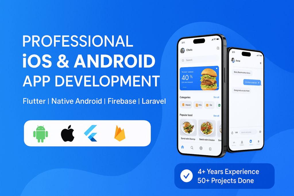 تطبيقات Flutter لنظامي التشغيل iOS و Android - portfolio - 0