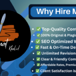 I will write high-quality content tailored to your needs — articles, blogs, resumes, and more