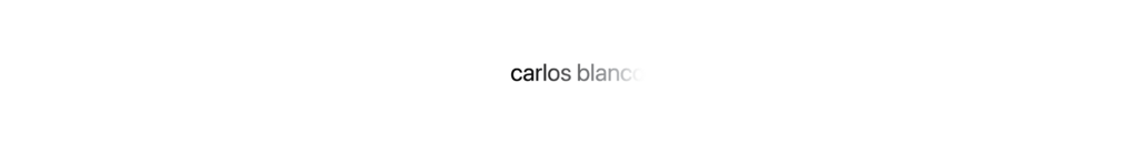Carlos Blanco - cover