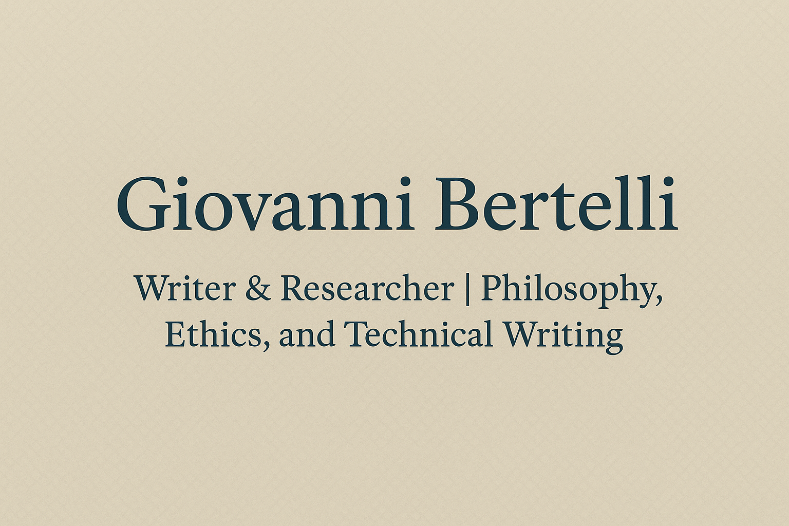 Giovanni Bertelli Nascimento - cover