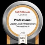 محترف الذكاء الاصطناعي من الجيل المعتمد من Oracle