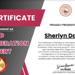 Certificat de génération de prospects