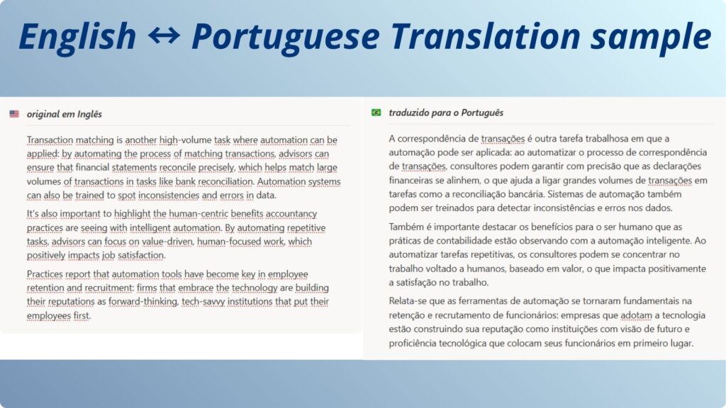 I will translate your text from English to Portuguese (or vice versa) - portfolio - 0