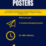 I will make a social media advertising poster in 1 day