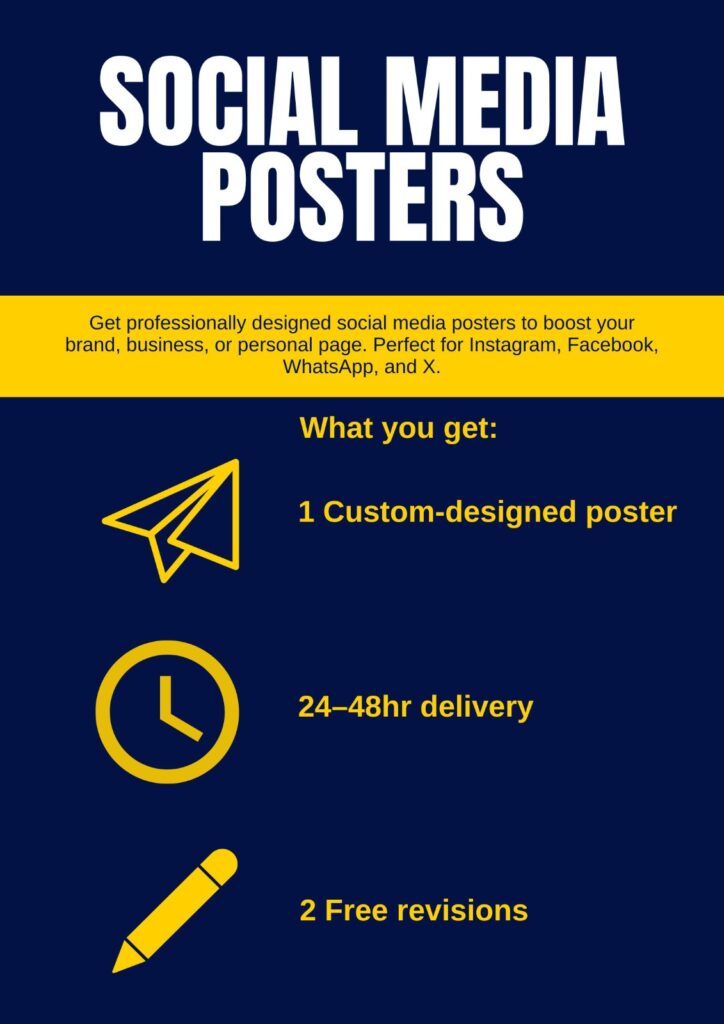 Je vais faire une affiche publicitaire sur les réseaux sociaux en 1 jour - portfolio - 0