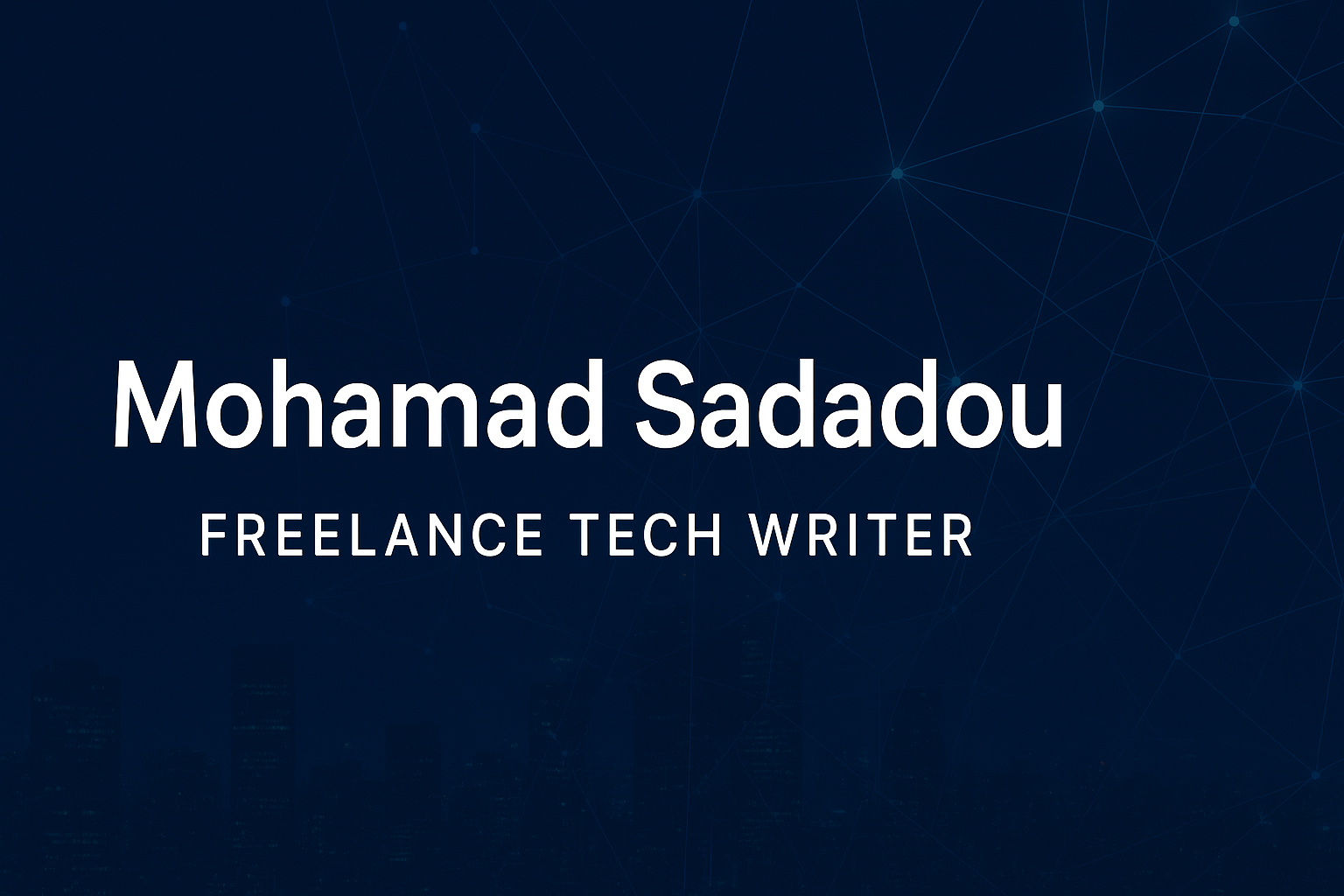 Mohamed Sadadou - cover