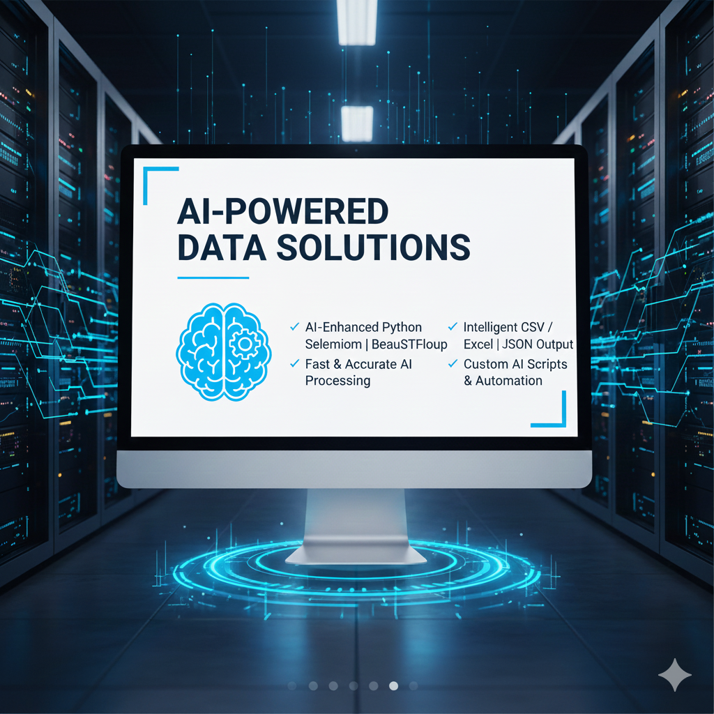 I will create powerful web scraping and datthona extraction scripts using AI - portfolio - 1