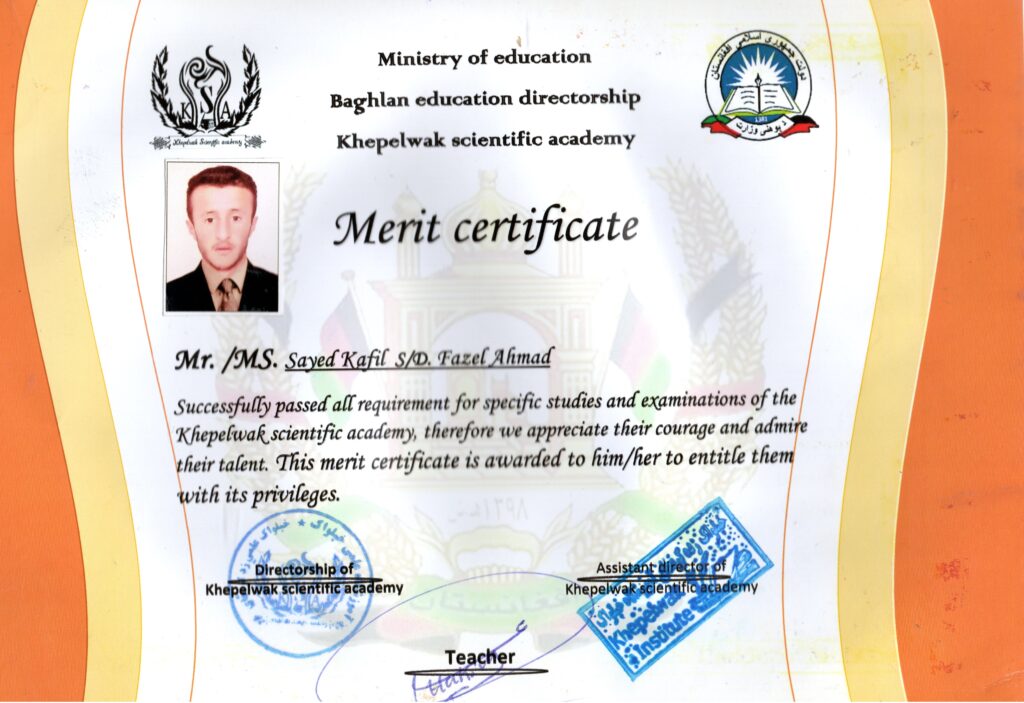 Sayed Kafil Ahmady - portfolio - 1