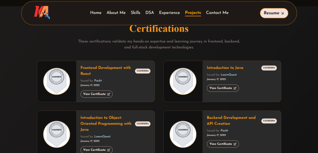 Kaustubh Aher - portfolio - 2