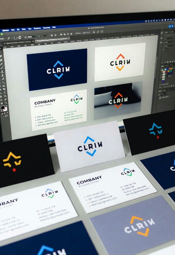 Conception professionnelle de cartes de visite + Kit de marque numérique - portfolio - 0
