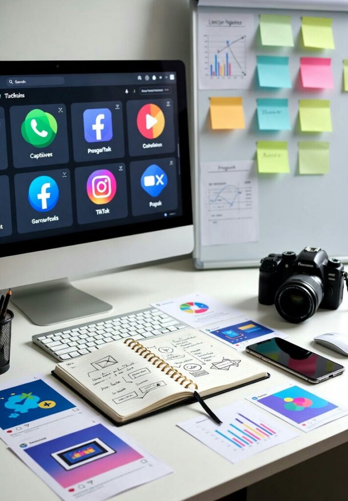 حزمة محتوى وسائل التواصل الاجتماعي الشهرية (الترجمة، البكرات، النصوص والدوامات) - portfolio - 0