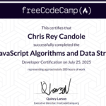 Freecodecamp Javascript Certificate