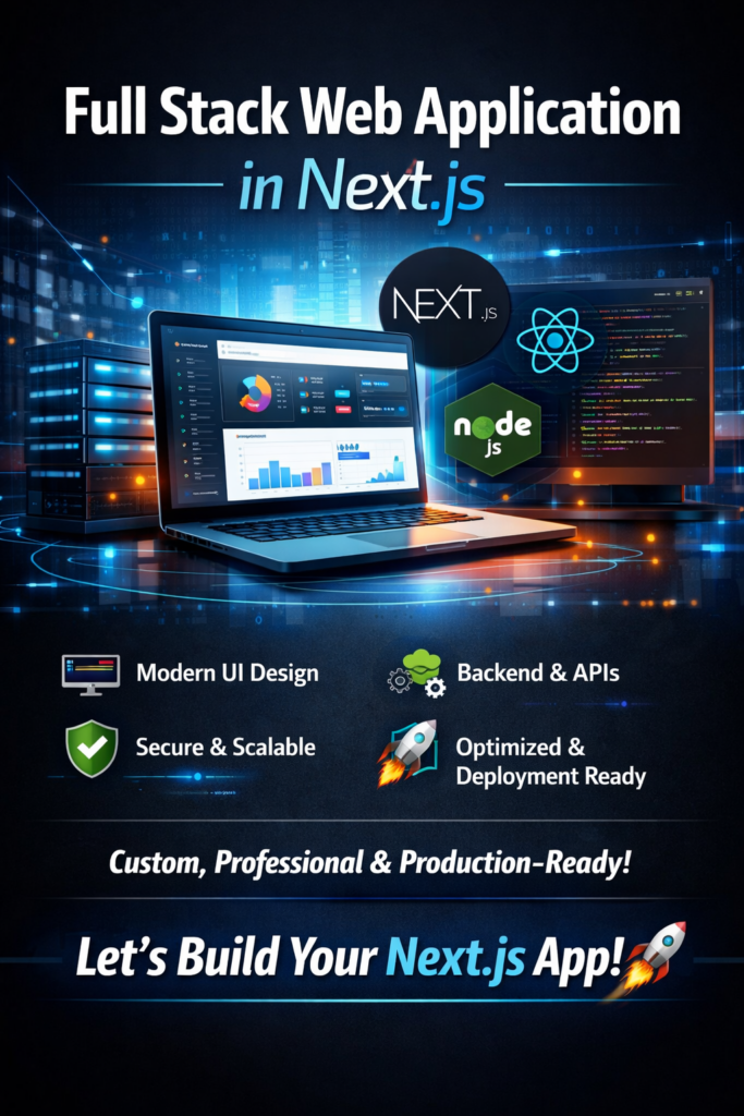 I will create a full stack web application in next.js - portfolio - 0