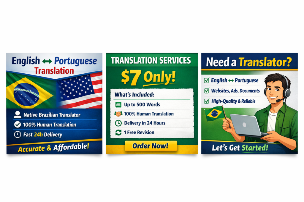 Professional English–Portuguese Translator | Fast & Accurate - portfolio - 0