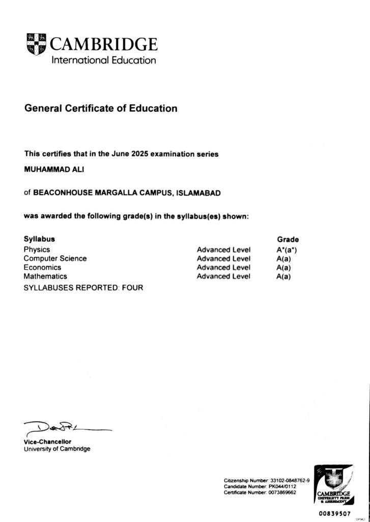 Muhammad Ali Kalim - portfolio - 1