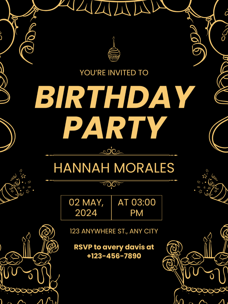 Je vais concevoir votre anniversaire, mariage, fête et invitation d’anniversaire. [Base] - portfolio - 2