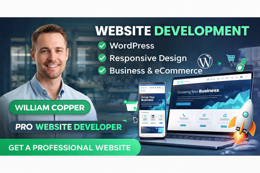 I will create responsive wordpress website design, blog or website development - portfolio - 0