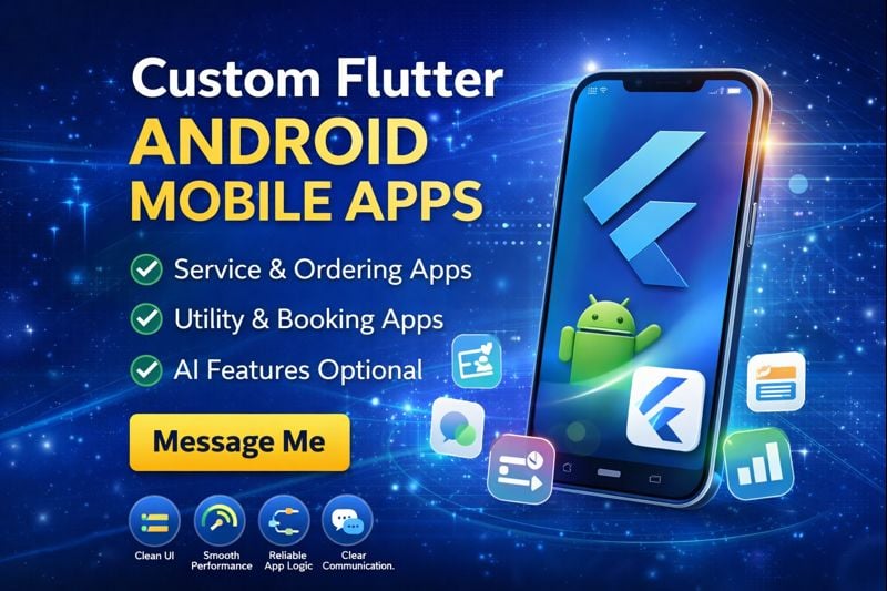 I will develop a custom Flutter Android mobile app - portfolio - 0