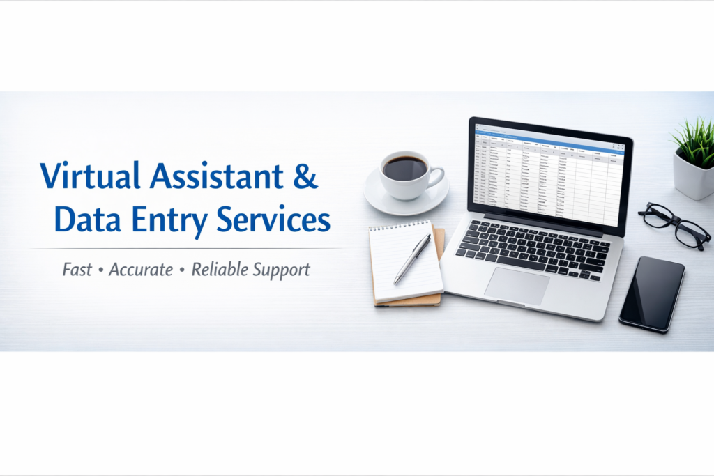 Virtual Assistant Data Entry Web Research Services - portfolio - 0