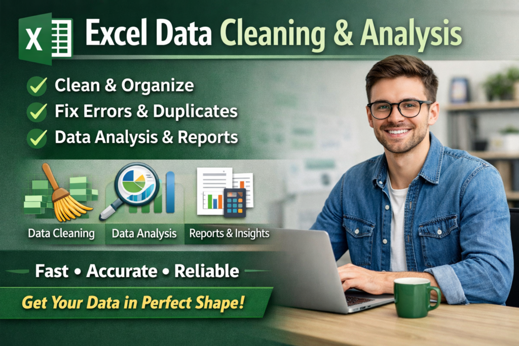سأحلل وأنظف وأنظم بيانات Excel الخاصة بك بدقة - portfolio - 0