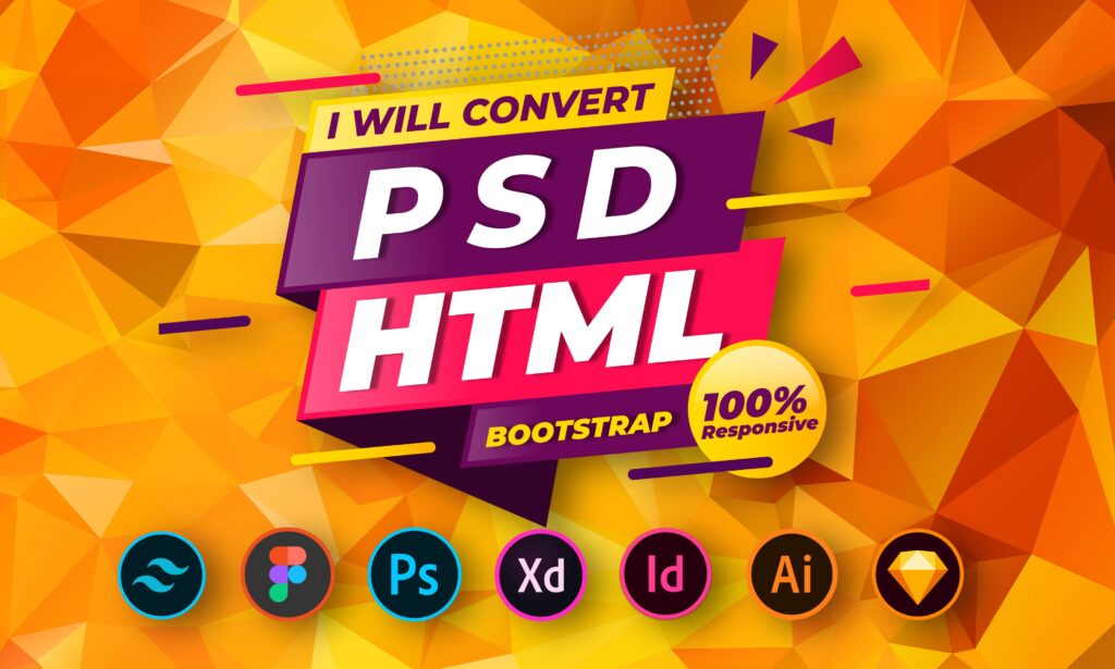 سأحول فيجما إلى HTML، وPSD إلى موقع تمهيد متجاوب من html - portfolio - 0