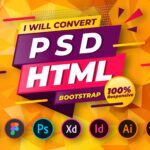 Je vais convertir Figma en html, psd en html responsive bootstrap site web - À distance
