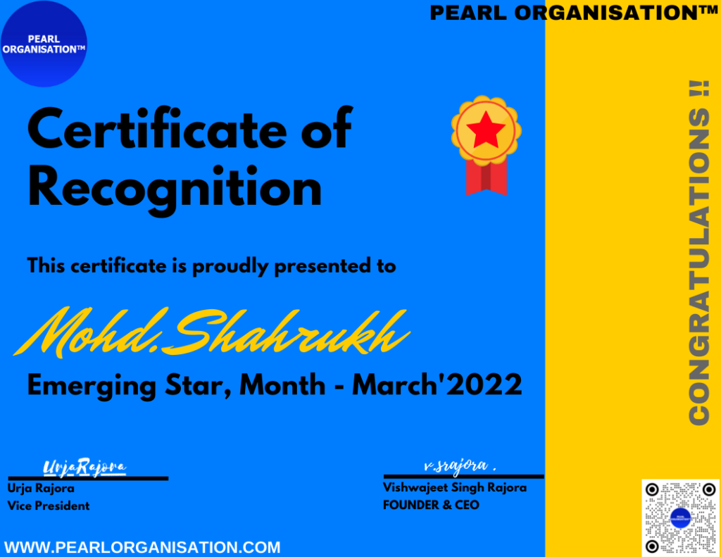 Mohd Shahrukh - portfolio - 2
