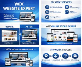 I wil create, design and host your Shopify, Wix or Wordpress site/store in 3 days - portfolio - 0