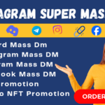 I will send Instagram mass DM, Facebook mass DM, Twitter  and Discord mass DM 