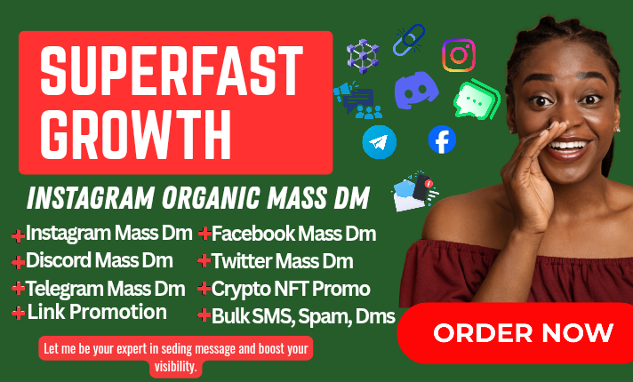 I will send Instagram mass DM, Facebook mass DM, Twitter and Discord mass DM - portfolio - 1