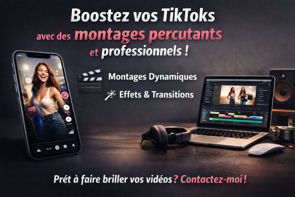 je peux faire le montage de ta vidéo tiktok de manière captivante et efficace - portfolio - 0