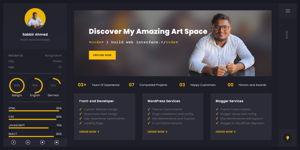 Sabbir Ahmed Mridul - portfolio - 0