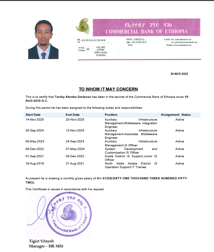 Tesfaye Abraha - portfolio - 0
