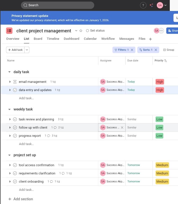 I will coordinate your projects and keep tasks on track under 5 days - portfolio - 1
