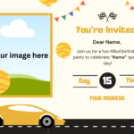 Je vais concevoir votre anniversaire, mariage, fête et invitation d’anniversaire. [STANDARD] - À distance