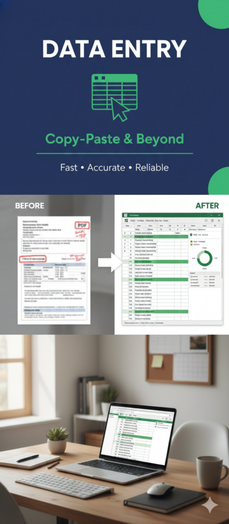 Saisie professionnelle de données, recherche web et conversion PDF vers Excel. - portfolio - 0
