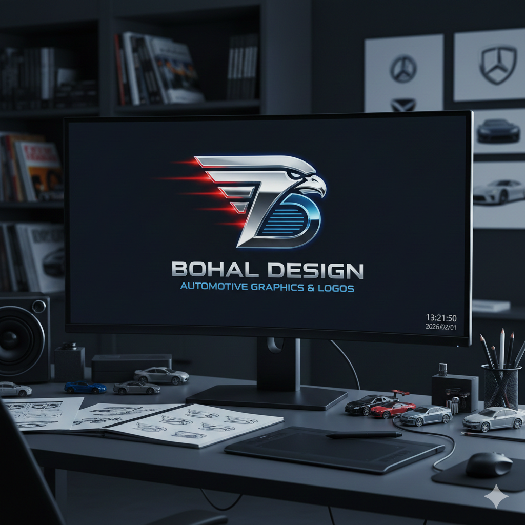 A graphic designer who specializes in creating automotive logos and integrated visual identities. Through Bohal Design, I offer creative solutions that combine precision and aesthetics to enhance the - portfolio - 1