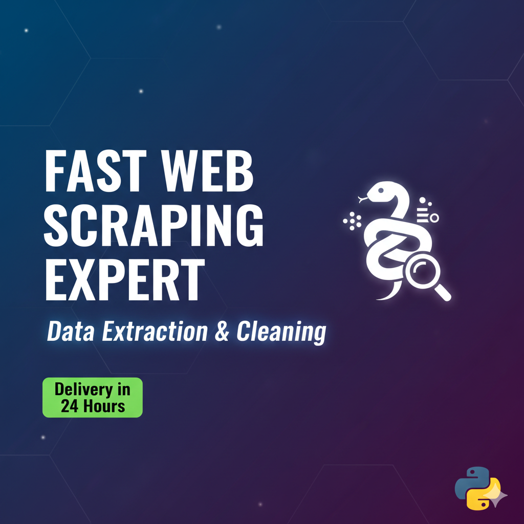 I will do web scraping and data extraction from any website using Python. - portfolio - 0