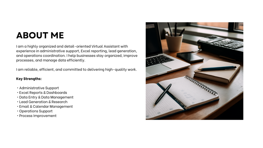 Je fournirai des services professionnels d’assistant virtuel pour simplifier vos tâches - portfolio - 1