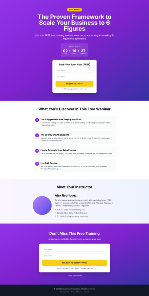 Get a Professional Landing Page That Converts - portfolio - 1
